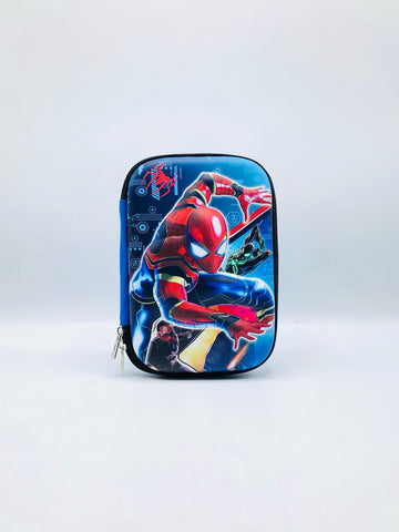 Spider-Man Hard Shell Pencil Case – Durable Fiber Pouch for Kids & Boys