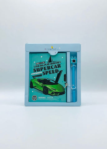 Supercar Adventure Notebook & Pen Set – Write, Race & Imagine