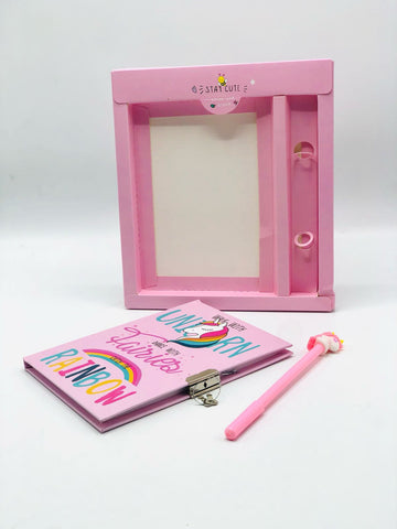Unicorn Fairies Rainbow Notebook Set – Creative Journal & Pen for Girls