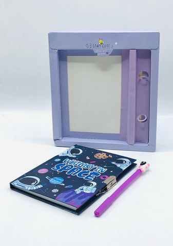 Whimsy Space Adventure Notebook & Pen Set for Boys