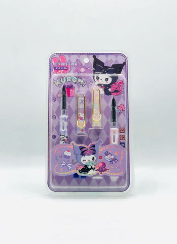 2 in 1 Kuromi Fountain Pen Set – Includes Ink Cartridges & Converter