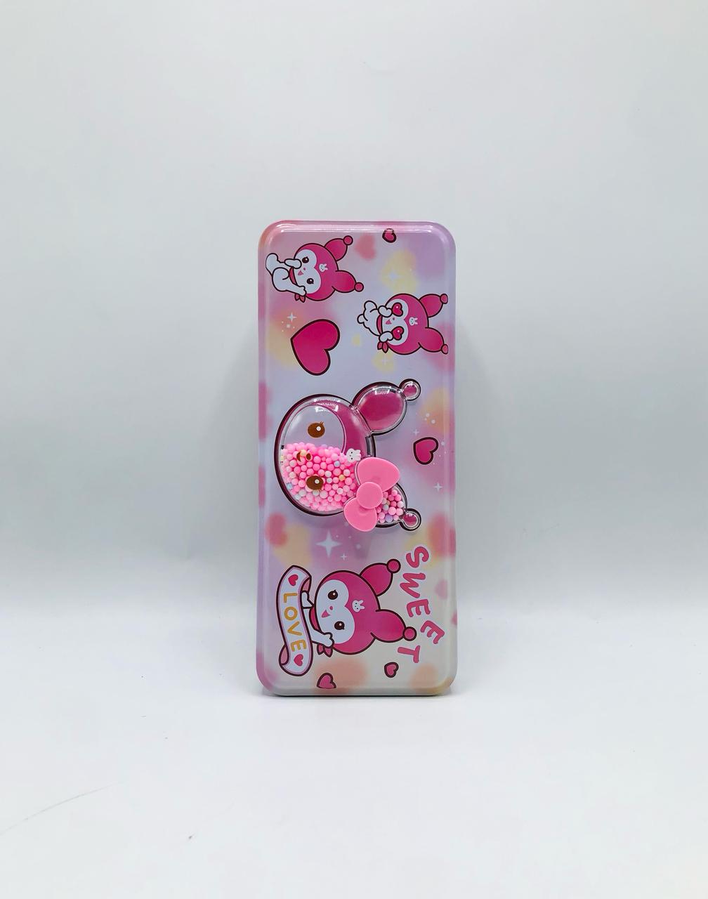 Kuromi Cutie Steel Geometry Box – With Pen Holders & Number Table