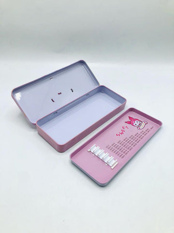 Kuromi Cutie Steel Geometry Box – With Pen Holders & Number Table
