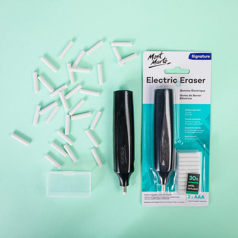 Mont Marte Electric Eraser – Precision Erasing for Sketching & Drawing