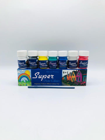 Special Colors Poster Paint Set – 6 Shades + 1 Bonus Color