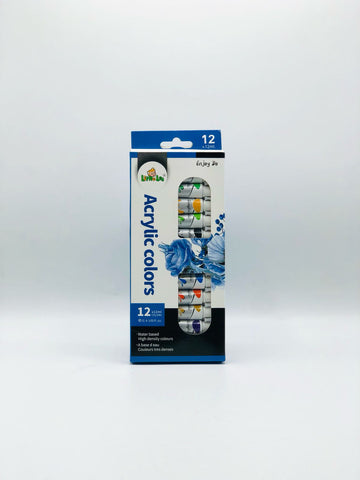 Littles Acrylic Paint Set – 12 Vibrant Colors in 12ml Tubes