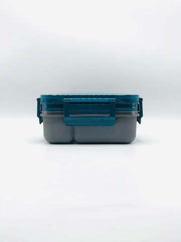 Uissbia Plastic Lunch Box, Good Capacity 2 Compartments, Plastic Leak-Proof Food Container