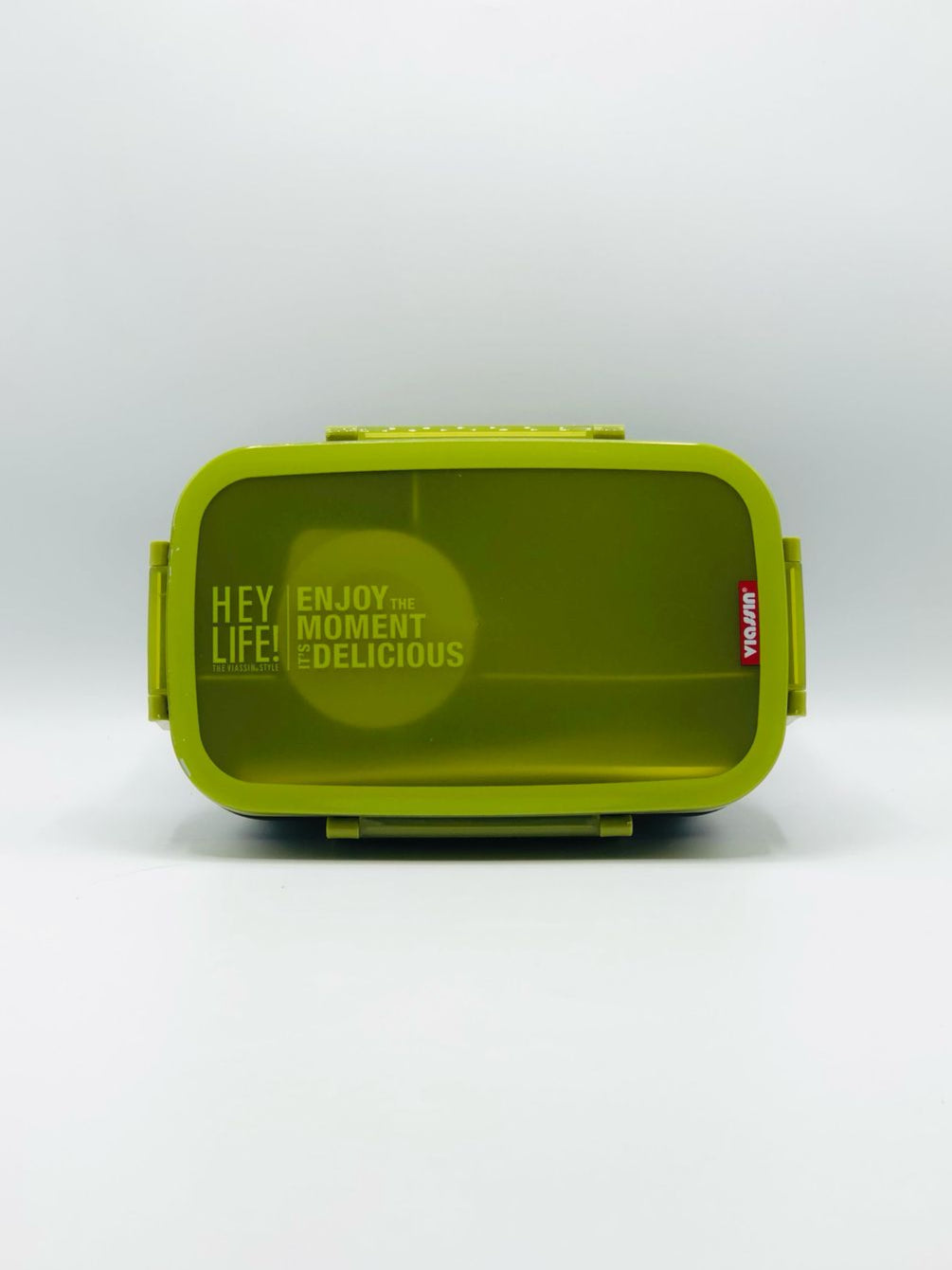 Uissbia Plastic Lunch Box, Good Capacity 2 Compartments, Plastic Leak-Proof Food Container