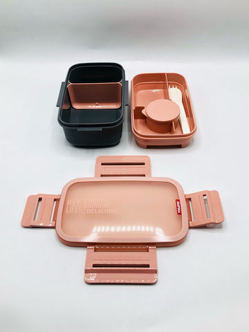 Uissbia Dual Compartment Lunch Box – Leak-Proof & Spacious Plastic Food Container