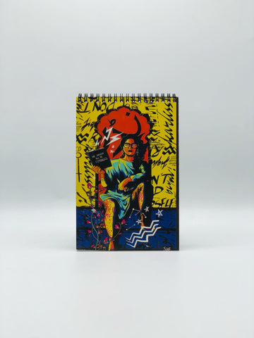Painting Design Pad A5, Spiral Ring Binding Writing Pad, Notepad, Premier Quality