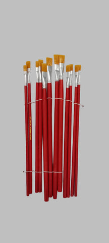 Multi Shapes Paint Brush Set for Kids or Artist 12PC Multi shape Paint Brush Pack