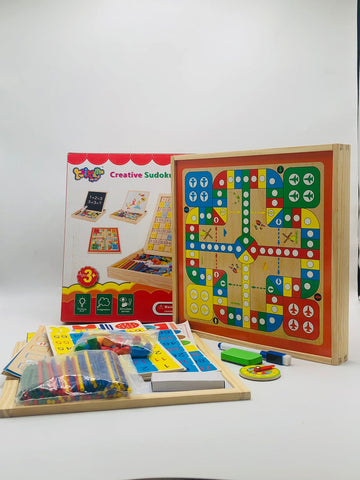 Educational Birthday Gift For Kids Creative Sudoku Learning Wooden Box For Preschooler Intellectual Development Box