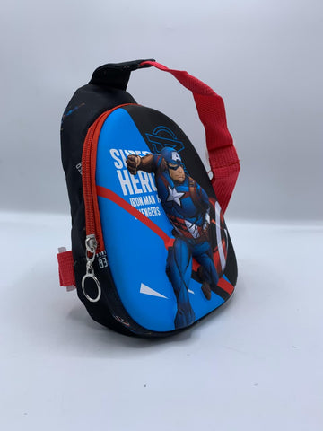 Captain America Superhero Avengers Kids School Backpack with Red Strap