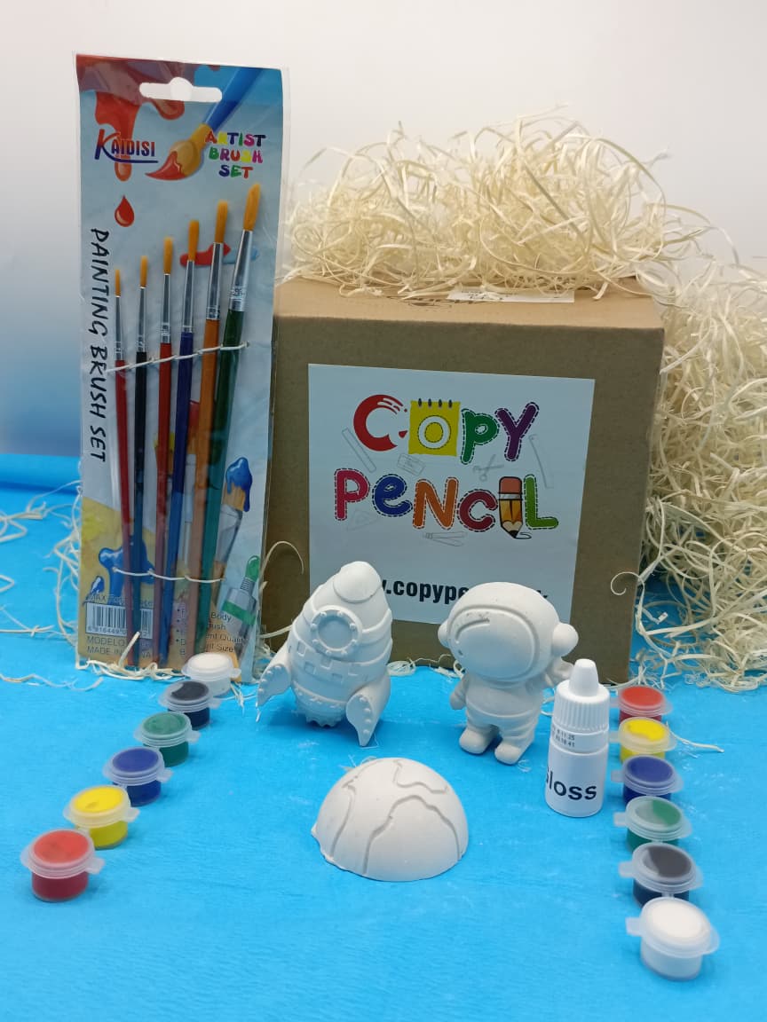 Space Astronaut & Rocket Coloring Molds Kit for Kids – DIY Paint Activity Set