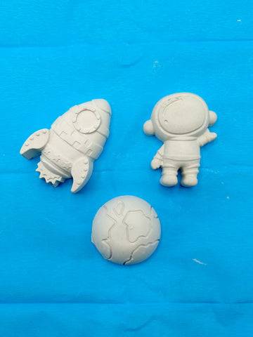 Space Astronaut & Rocket Coloring Molds Kit for Kids – DIY Paint Activity Set