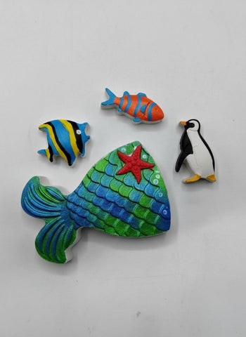 Ocean Animals Coloring Molds Kit for Kids – DIY Paint Activity Set