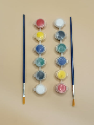 Paintable Planters Art Kit for Kids – Creative Planters Painting Craft Set with Colors & Brushes