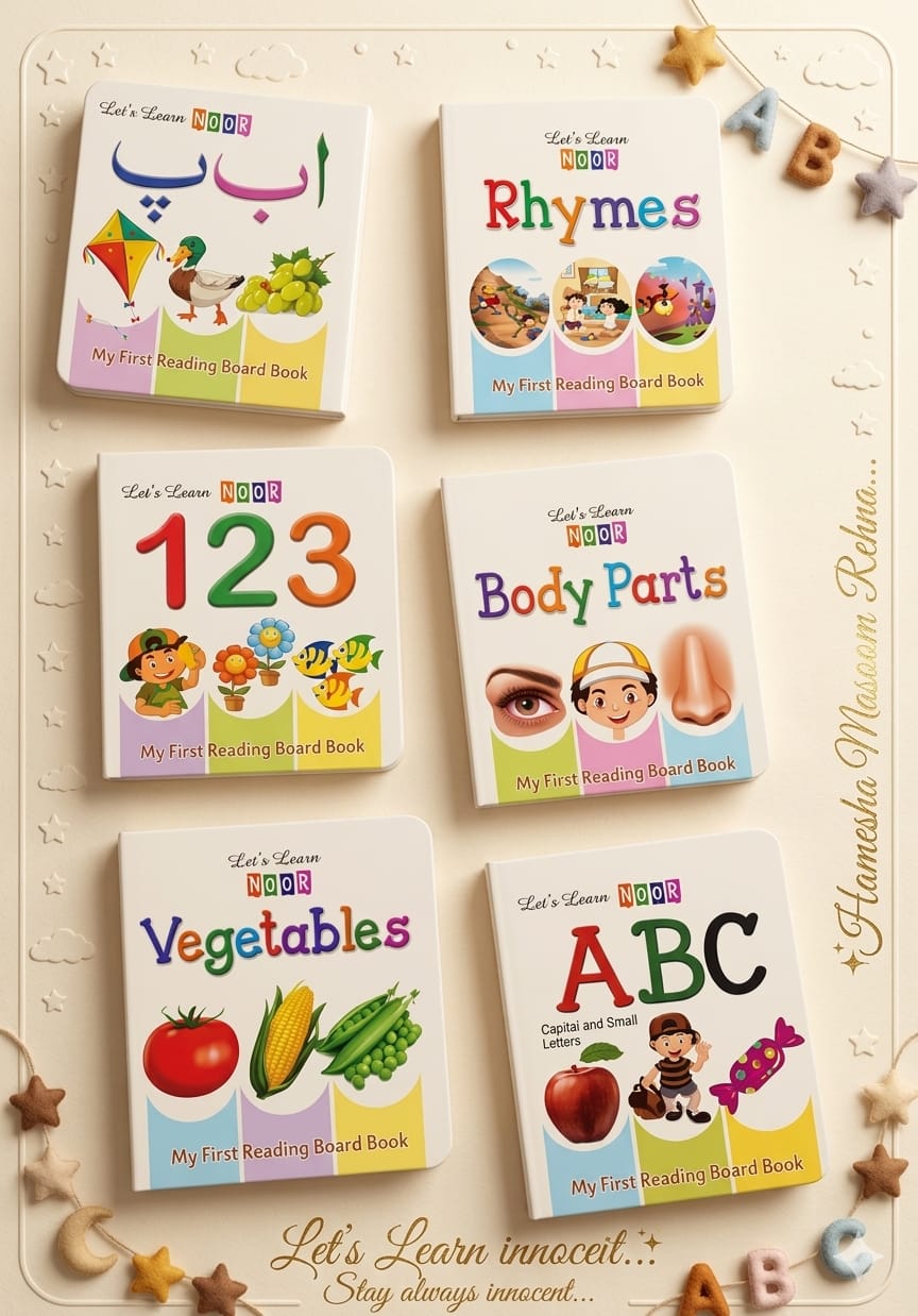 Early Learning Baby Cognition Picture Book Set Of 6 For Toddlers| Kids Learning Books