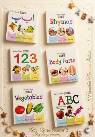 Early Learning Baby Cognition Picture Book Set Of 6 For Toddlers| Kids Learning Books