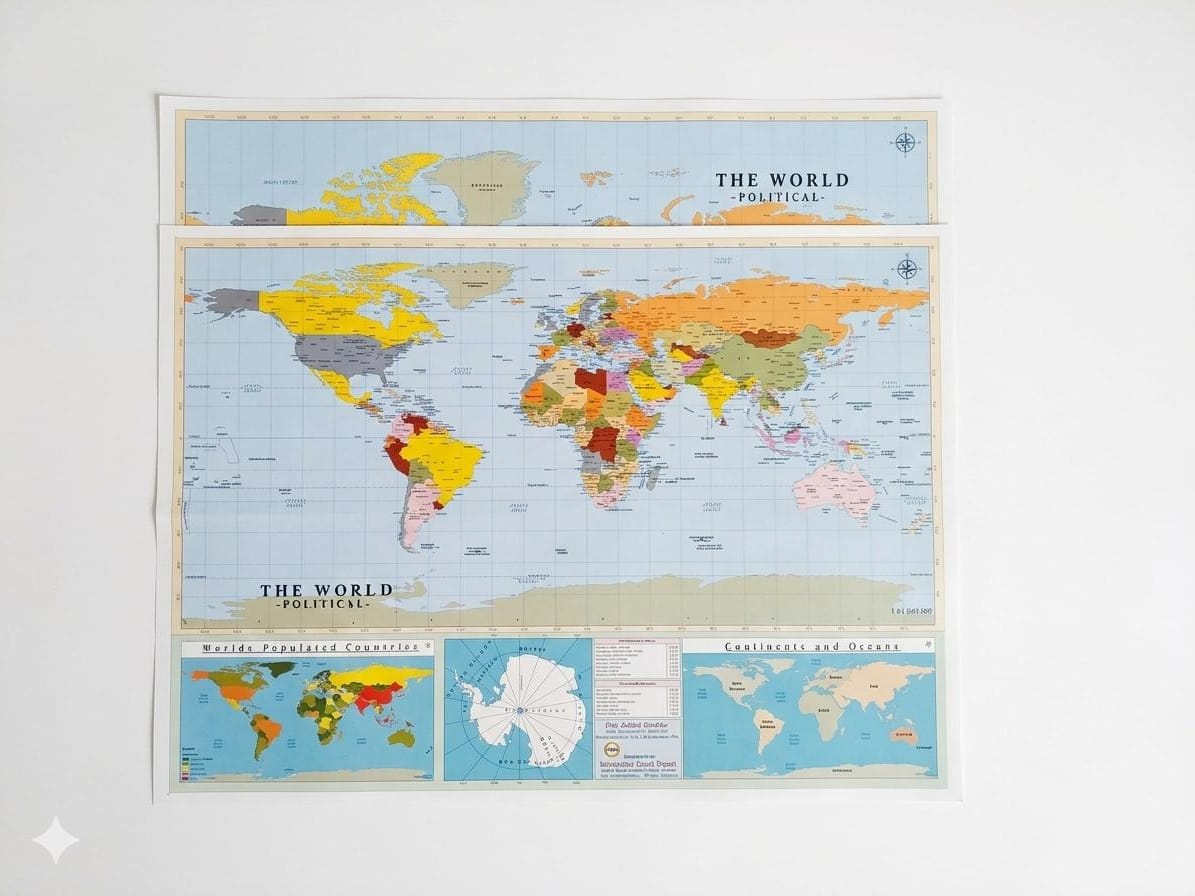 World Map Paper