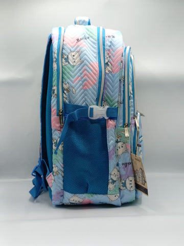 BASHLY Cat Theme Backpack – Cute Girls School & College Bag