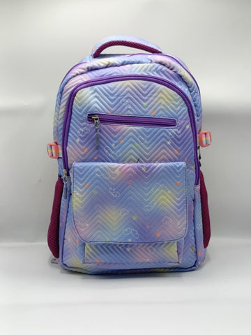 Girls Star Theme Pastel Backpack 18 inch– Cute & Stylish Kids School & Travel Bag