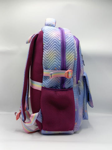Girls Star Theme Pastel Backpack 18 inch– Cute & Stylish Kids School & Travel Bag