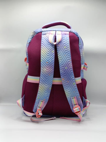 Girls Star Theme Pastel Backpack 18 inch– Cute & Stylish Kids School & Travel Bag