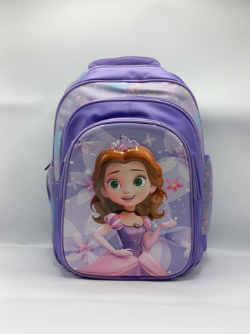 BASHLY Sofia Theme Backpack – Cute Girls Kids School & Travel Bag