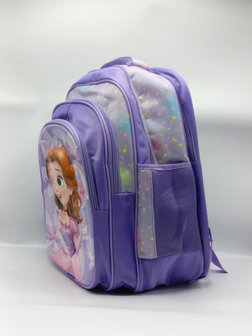 BASHLY Sofia Theme Backpack – Cute Girls Kids School & Travel Bag