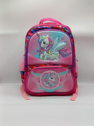 Unicorn Theme Kids Backpack for Girls – Cute Mid-Year School Bag