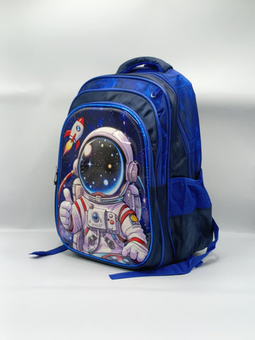 3-in-1 Space Astronaut Trolley Bag Set for Kids – Detachable Trolley Backpack, Lunch Bag & Pencil Case