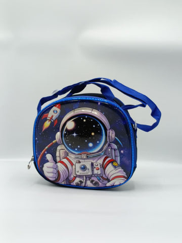 3-in-1 Space Astronaut Trolley Bag Set for Kids – Detachable Trolley Backpack, Lunch Bag & Pencil Case