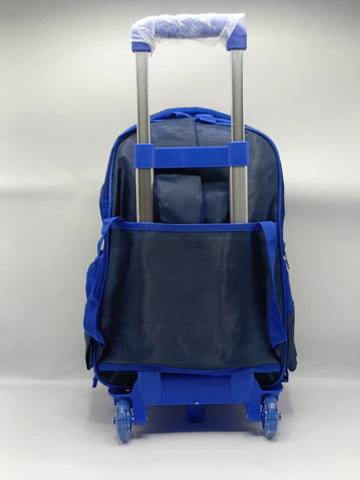 3-in-1 Space Astronaut Trolley Bag Set for Kids – Detachable Trolley Backpack, Lunch Bag & Pencil Case