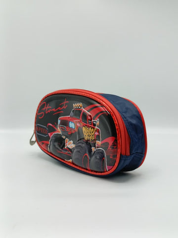 3-in-1 Monster Truck Detachable Trolley Bag Set for Boys – Trolley School Bag, Lunch Bag & Pencil Case