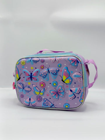 3-in-1 Butterfly Detachable Trolley Bag Set for Girls – Trolley School Bag, Lunch Bag & Pencil Case