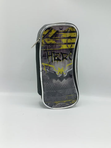 3-in-1 Graffiti Batman Trolley Bag Set for Kids – Rolling School Bag, Lunch Bag & Pencil Case