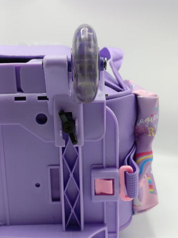 3-in-1 Unicorn Detachable Trolley Bag Set for Girls – Rolling School Bag, Lunch Bag & Pencil Case