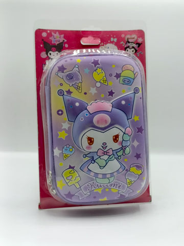 Kuromi Ice Cream Theme Large Stationery Pouch for Girls – Cute & Spacious School Pencil Case