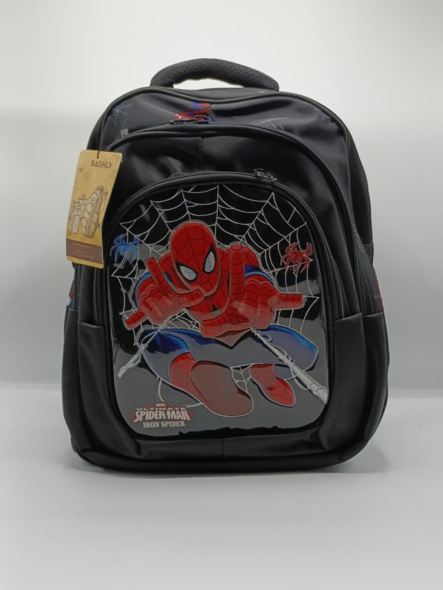 BASHLY Spider-Man Superhero School Backpack – Premium Quality Bag for Boys