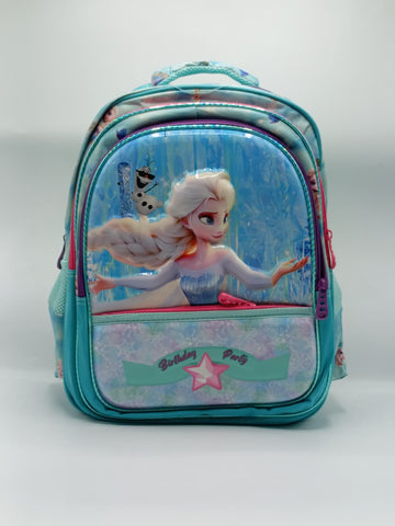 Frozen Elsa & Olaf School Backpack for Girls – Blue Frozen Theme