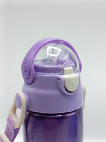 500ml Unicorn Theme Stainless Steel Water Bottle for Kids – Sipper with Lock, Airtight Cap & Detachable Strap