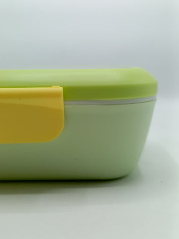 500ml Stainless Steel Lunch Box – 2 Compartments with Spoon & Fork