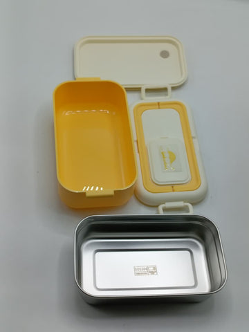 700ml Stainless Steel Lunch Box with Foldable Fork