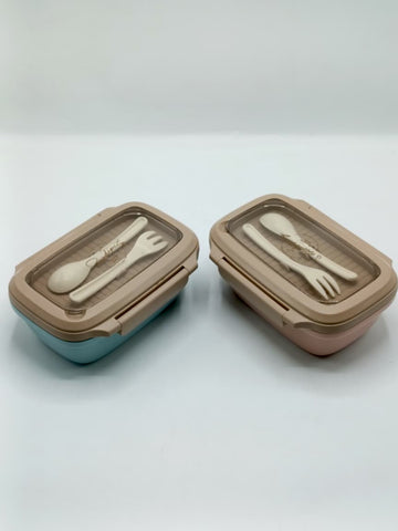 1000ml Stainless Steel Lunch Box – Leak-Resistant Food Container with Compartments, Spoon & Fork