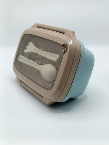 1000ml Stainless Steel Lunch Box – Leak-Resistant Food Container with Compartments, Spoon & Fork
