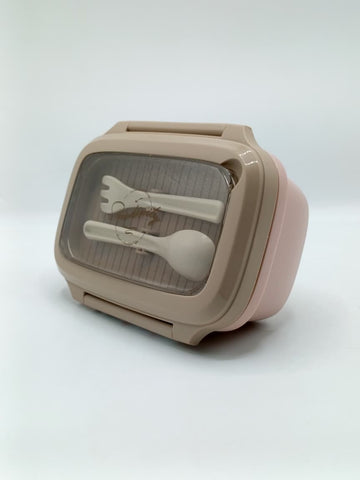 1000ml Stainless Steel Lunch Box – Leak-Resistant Food Container with Compartments, Spoon & Fork