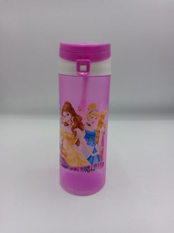 Kids Character Water Bottle with Flip-Top Lid – Disney Princess, Avengers & Disney Cars Designs