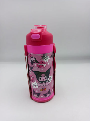 Kids Water Bottle with Carry Strap – Kuromi & Unicorn Design