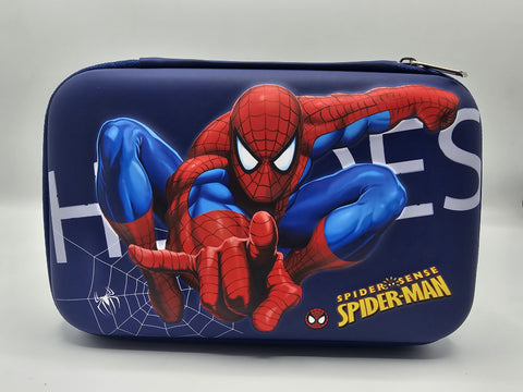 3D Spider Man Purple Pencil Case For Boys